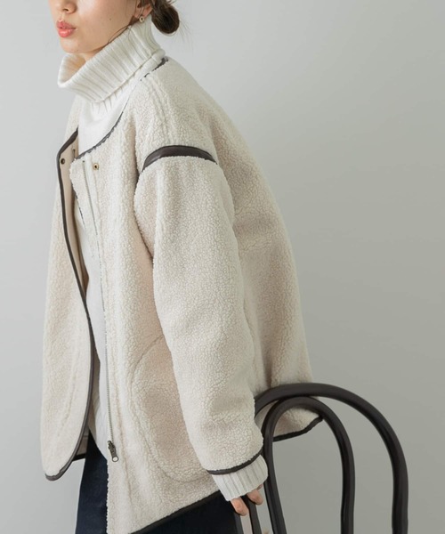 「URBAN RESEARCH Sonny Label」 ノーカラーコート FREE モカ レディース_画像4