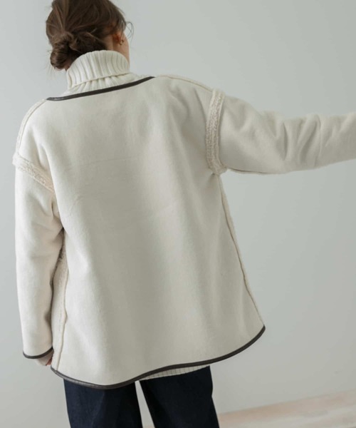 「URBAN RESEARCH Sonny Label」 ノーカラーコート FREE モカ レディース_画像9