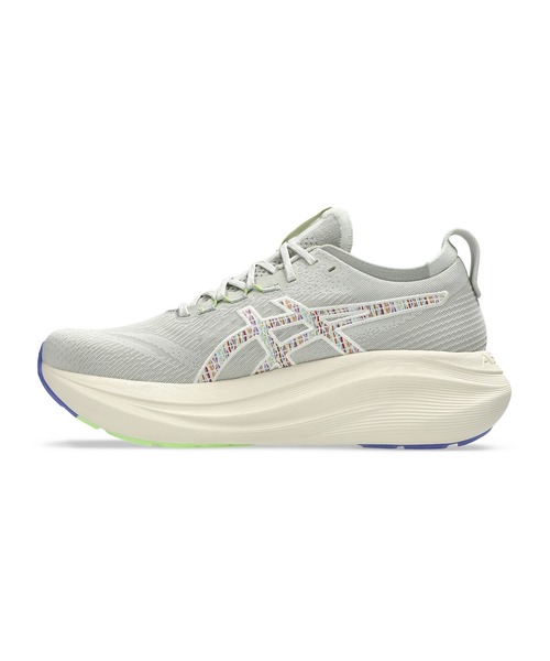 アシックス『新品・タグ・箱付☆ランニングシューズ GEL-NIMBUS 27』 GEL-NIMBUS 27 | SEAL GREY/LAKE GREY | メンズ ランニング