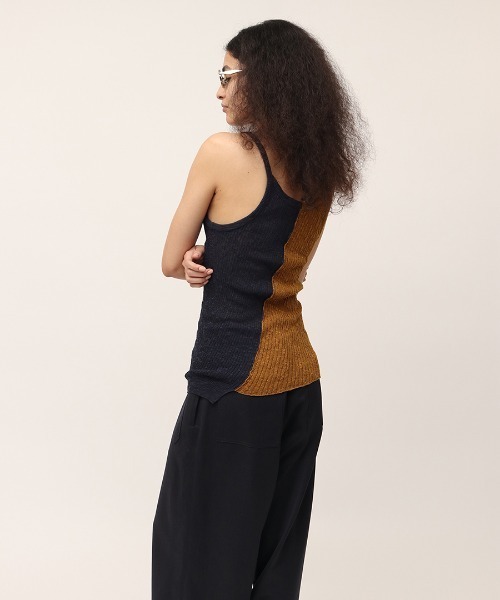 leinwande（ラインヴァンド） キャミソール Blocking Twist Tank -top