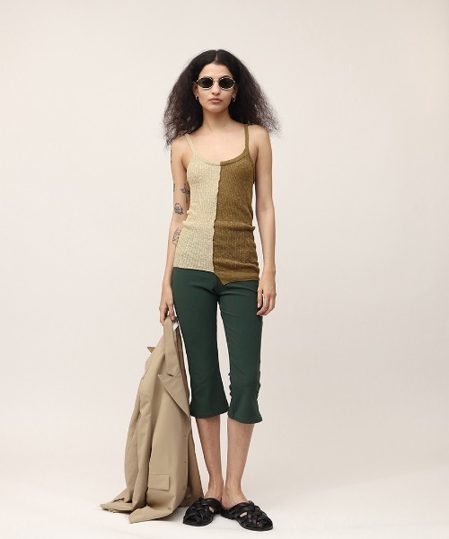 leinwande（ラインヴァンド） キャミソール Blocking Twist Tank -top