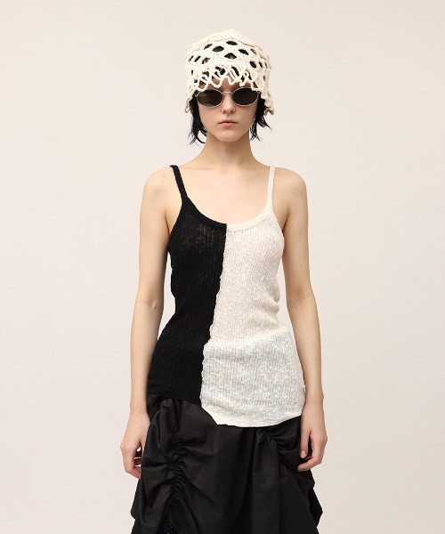 leinwande（ラインヴァンド） キャミソール Blocking Twist Tank -top