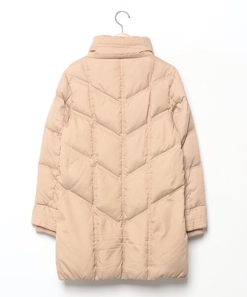 【現行品美品】MICHEL  アイボリー ダウンジャケット サイズ40 セール】 ベーシックタフタショートダウンコート （ダウンジャケット