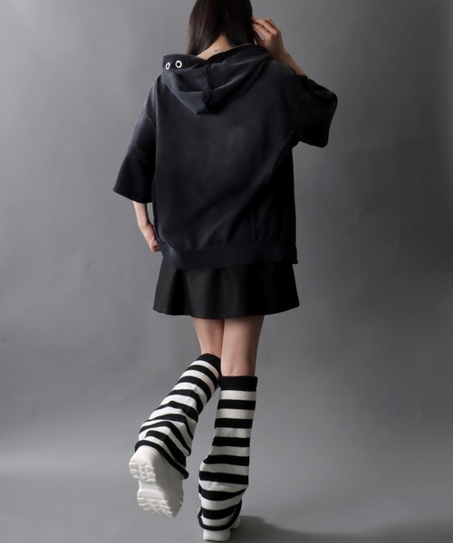 SITRY（シトリー） パーカー Grunge Style Sweat Half Zip Hoodie