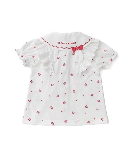 coeur a ブラウス シャツ 半袖ブラウス キッズ 子供服 女の子