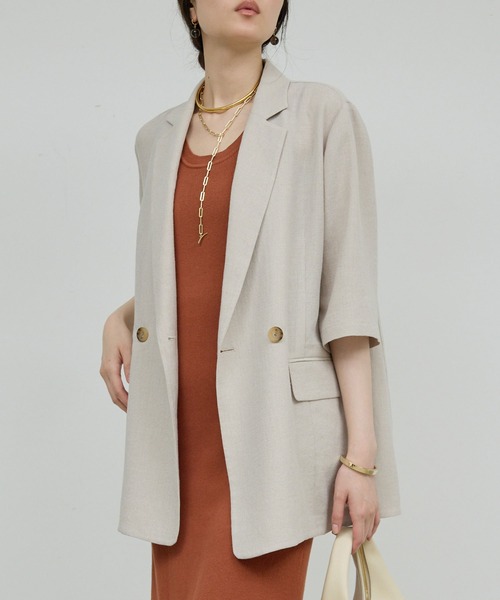 新品タグ付き 価格4,3万円●zucca ステンカラージャケット レディースM ZUCCa / S ダブルガーゼ / ジャケット(M black(26)): SALE| A
