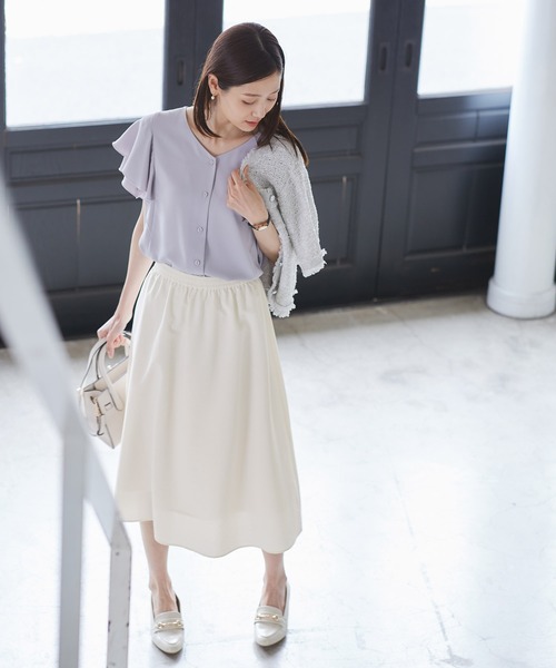 ロペピクニック　フレアスカート ROPE' PICNIC スカート 「UVケア・遮熱」Comfort Series