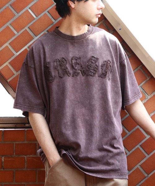 8 tシャツ スノーウォッシュ加工半袖Tシャツ メンズ レディース