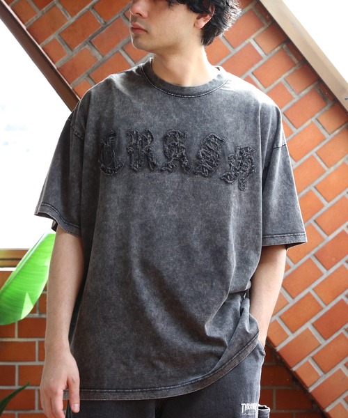 8 tシャツ スノーウォッシュ加工半袖Tシャツ メンズ レディース