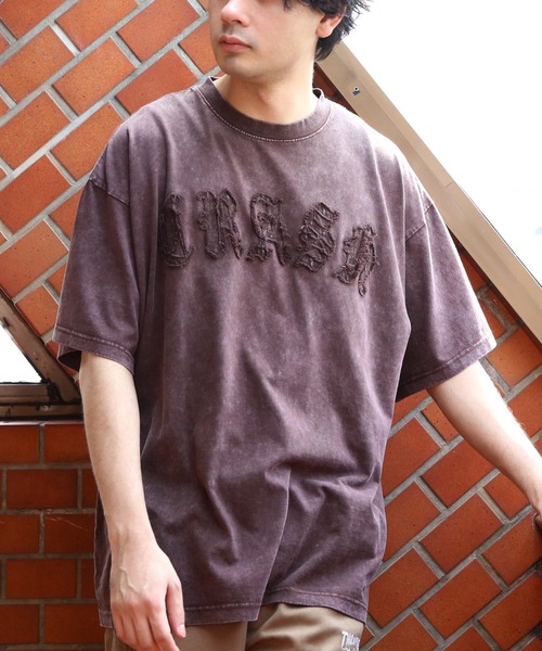 8 tシャツ スノーウォッシュ加工半袖Tシャツ メンズ レディース