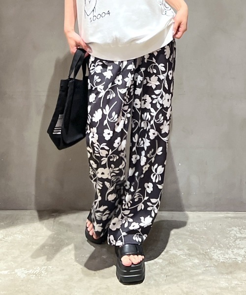 RODEO CROWNS ダークグレー ワイドパンツ RODEO CROWNS WIDE BOWL パンツ スプレーワイドパンツ