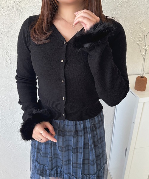 「apres jour」 長袖ニット X-LARGE ブラック レディース_画像2