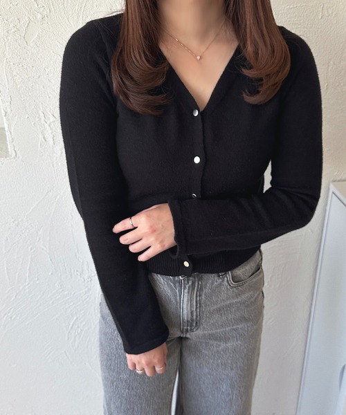 「apres jour」 長袖ニット X-LARGE ブラック レディース_画像3