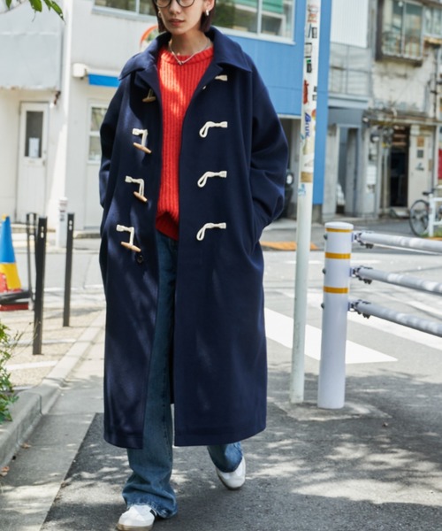 「Auntie Rosa Holiday」 ダッフルコート FREE アイボリー レディース_画像3