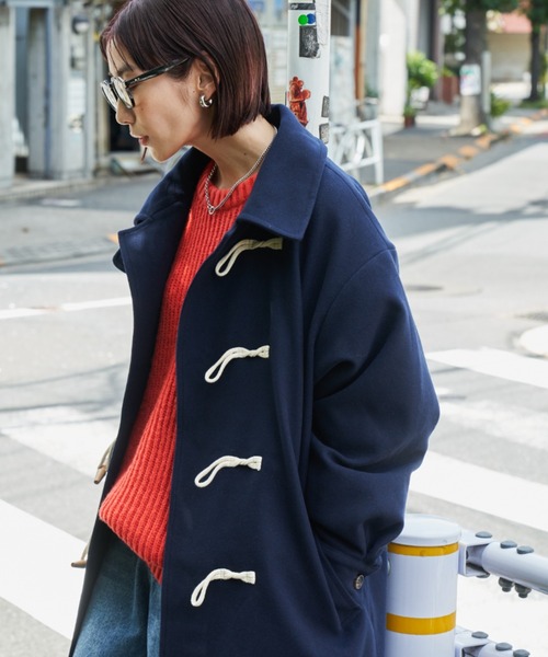 「Auntie Rosa Holiday」 ダッフルコート FREE アイボリー レディース_画像9