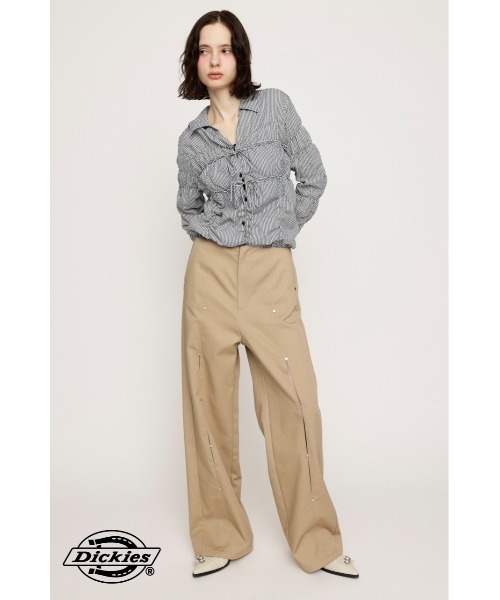 auuuuuSLY×Dickies ホールストレイトパンツ Dickies スラックス パンツ Dickies(R) HOLE STRAIGHT PT