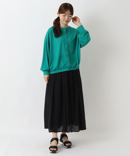 one'sterrace スカート ボイル ロング丈 ギャザースカート