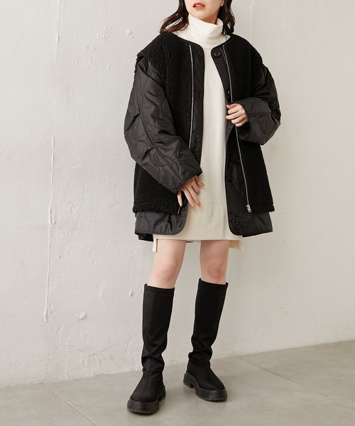 「Chico」 中綿コート FREE アイボリー レディース_画像2