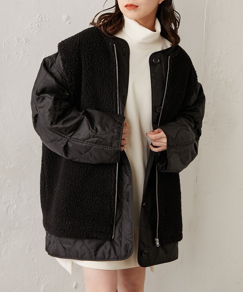 「Chico」 中綿コート FREE アイボリー レディース_画像6