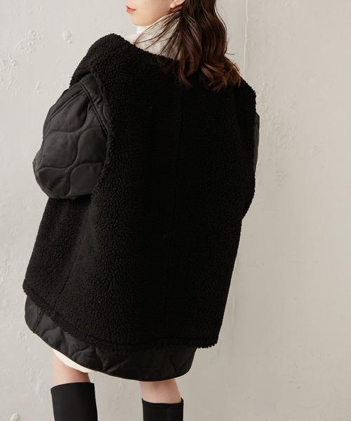 「Chico」 中綿コート FREE アイボリー レディース_画像7