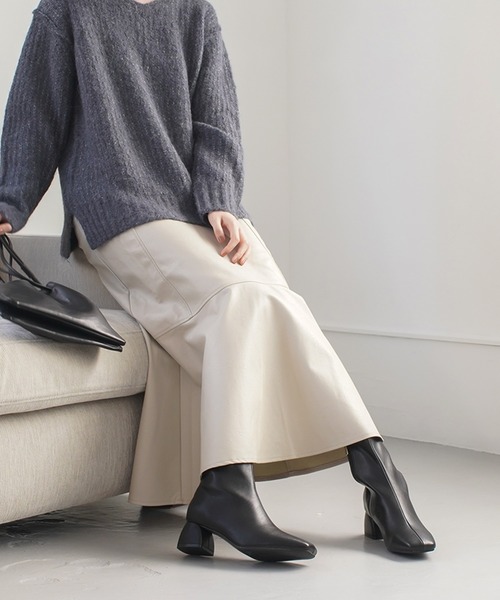 [AmiAmi] короткие сапоги L пепел Brown женский 