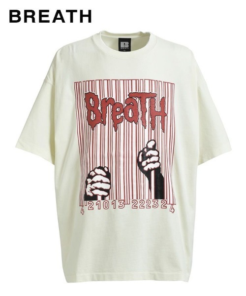 BREATH tシャツ 「BREATH」FREE LOGO TEE / クリーム 「BR25SS-C5019
