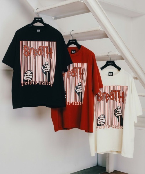BREATH tシャツ 「BREATH」FREE LOGO TEE / クリーム 「BR25SS-C5019