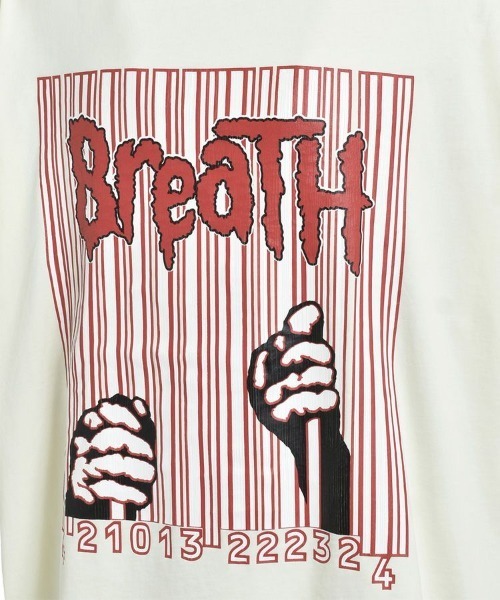 BREATH tシャツ 「BREATH」FREE LOGO TEE / クリーム 「BR25SS-C5019