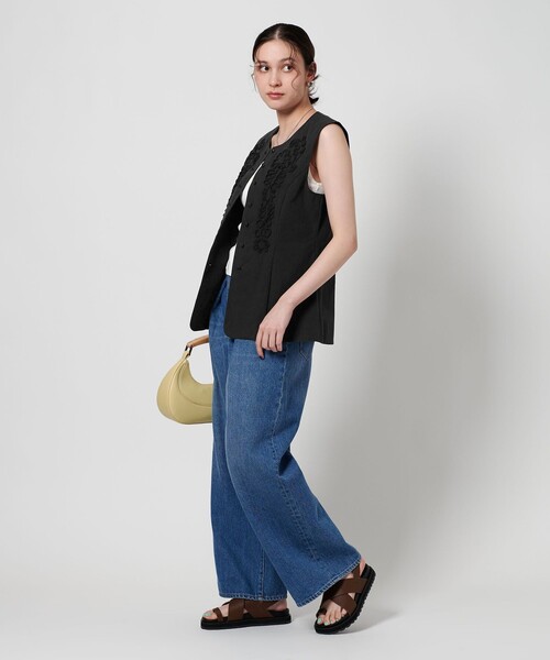 【beauty&youth】 テープ エンブロイダリー ベスト BEAUTY&YOUTH UNITED ARROWS（ビューティーアンドユース