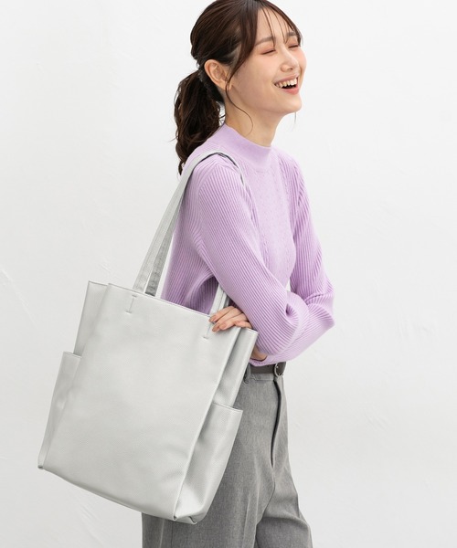 Honeys（ハニーズ） トートバッグ やわらか多ポケットトート
