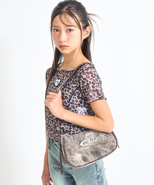 ANAP GiRL ショルダー ショルダーバッグ シルバープレート付き