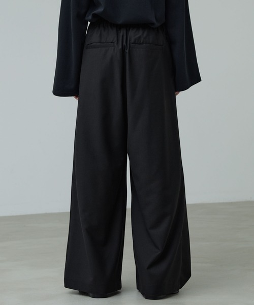 CALLNE ワイドパンツ スラックス Box Tuck Relaxed Wide Pants