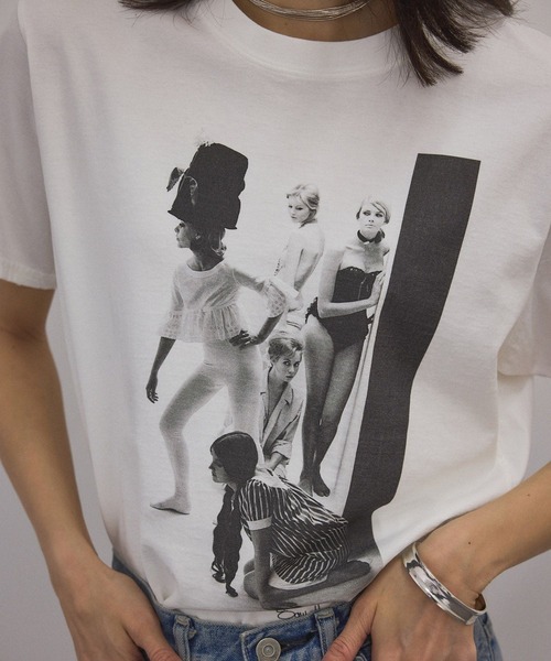 「Couture d'adam」 半袖Tシャツ 38 ホワイト系その他4 レディース COUTURE D'ADAM 「Couture d'adam」 半袖Tシャツ 38 ホワイト系