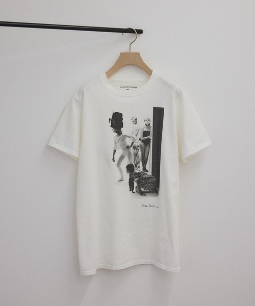「Couture d'adam」 半袖Tシャツ 38 ホワイト系その他4 レディース COUTURE D'ADAM 「Couture d'adam」 半袖Tシャツ 38 ホワイト系