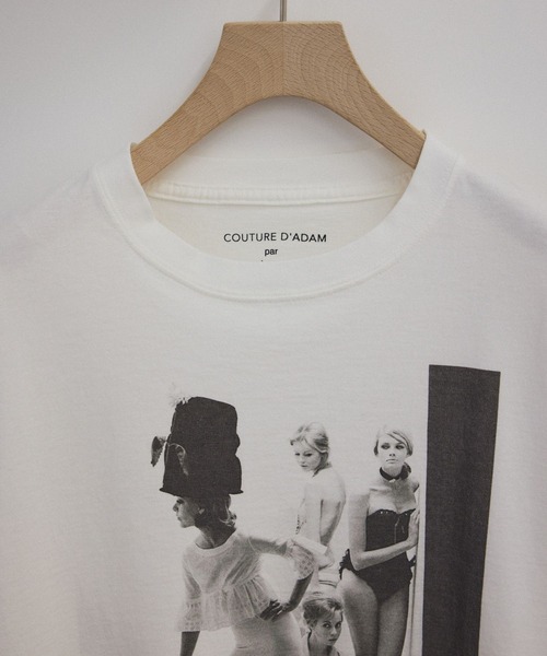 「Couture d'adam」 半袖Tシャツ 38 ホワイト系その他4 レディース COUTURE D'ADAM 「Couture d'adam」 半袖Tシャツ 38 ホワイト系