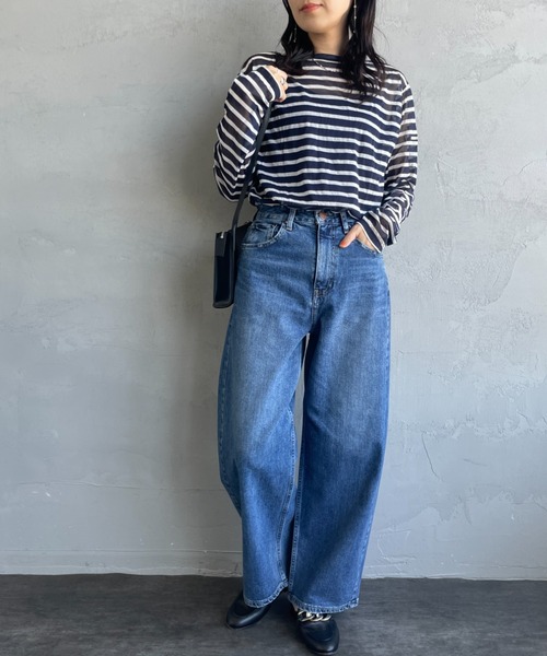 RED CARD ダークブルー ハイウエストデニム　モンタナ RED CARD TOKYO ジーンズ デニム デニムパンツ 「RED CARD