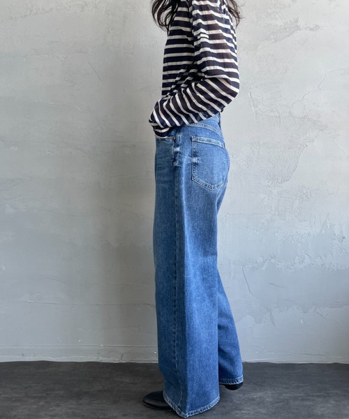 新品 RED CARD Sunrise ハイウエストワイドデニムパンツ 22 RED CARD TOKYO ジーンズ デニム デニムパンツ 「RED CARD