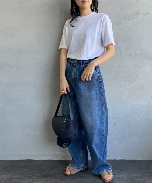 新品 RED CARD Sunrise ハイウエストワイドデニムパンツ 22 RED CARD TOKYO ジーンズ デニム デニムパンツ 「RED CARD