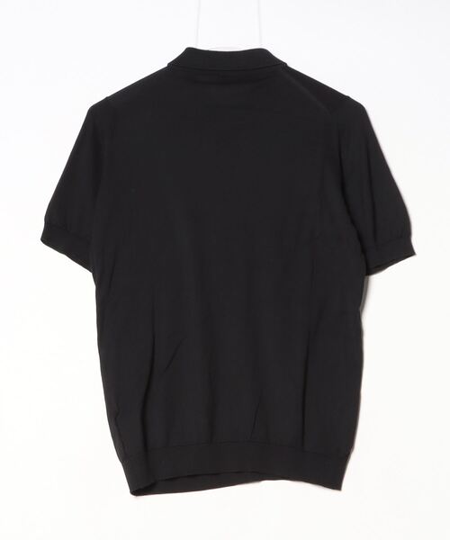 新品未使用　JhonSmedley 半袖ポロシャツ　黒　S 春夏 JOHN SMEDLEY ジョンスメドレー 半袖ポロシャツ メンズ ISIS