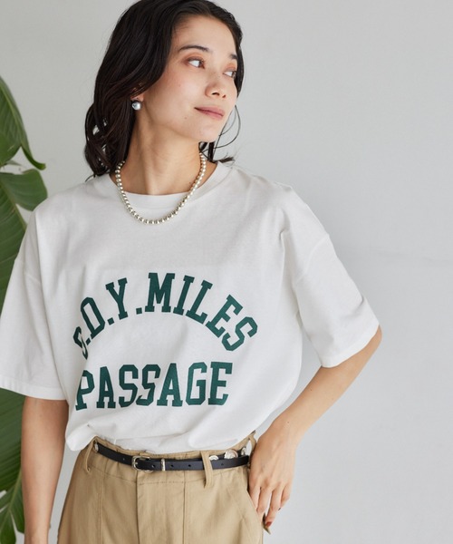 tシャツ BARNYARDSTORM / ヴィンテージカレッジBIGTシャツ「吸水速乾・JAPAN FABRIC」 レディース