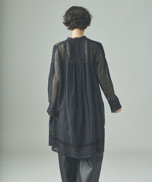 Curensology（カレンソロジー） ブラウス シャツ /コットンメッシュ