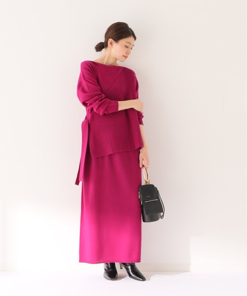 「Spick & Span」 ニットワンピース FREE ピンク レディース_画像5