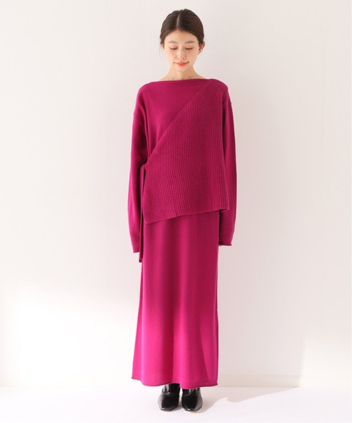 「Spick & Span」 ニットワンピース FREE ピンク レディース_画像8