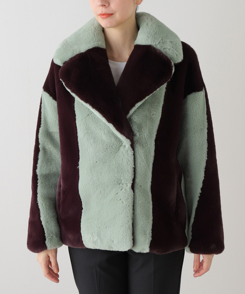 jakke（ジャッキー） コート MEDIUM ボルドー レディース : ZOZOTOWN