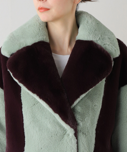 「jakke」 コート MEDIUM ボルドー レディース_画像3