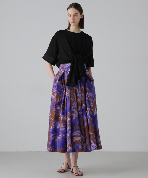 アドーア　フラワープリントスカート ADORE（アドーア） スカート ブラッシュフラワープリントスカート