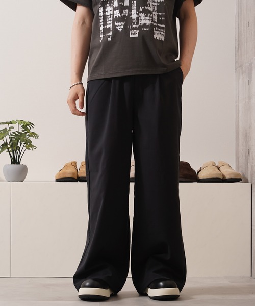 Laufer スラックス 「Laufer」ワイド バギースラックス / Wide baggy