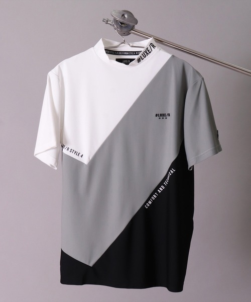 「LUXE/R GOLF」 半袖Tシャツ MEDIUM グレー メンズ