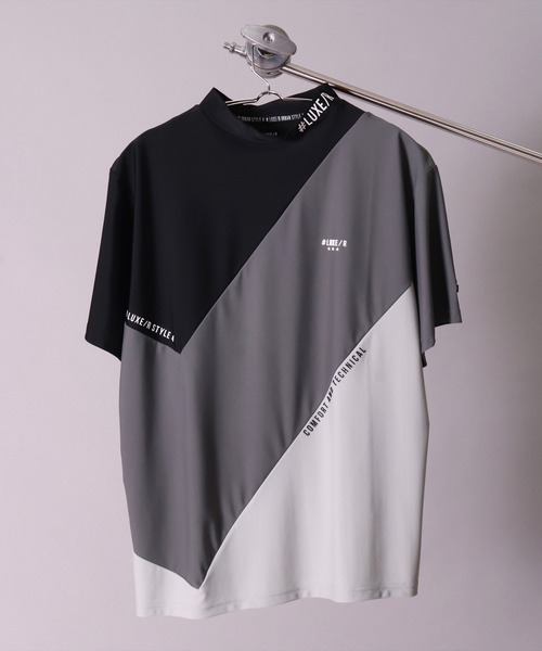 「LUXE/R GOLF」 半袖Tシャツ MEDIUM グレー メンズ