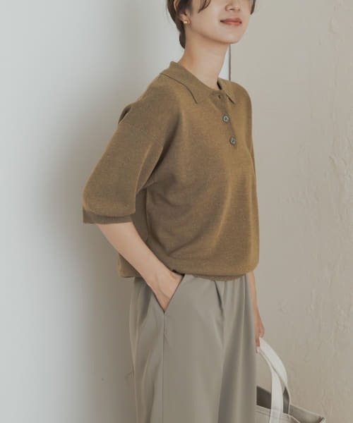 アーバンリサーチドアーズ　ニットポロシャツ URBAN RESEARCH DOORS ポロシャツ ポロ ニットポロシャツ